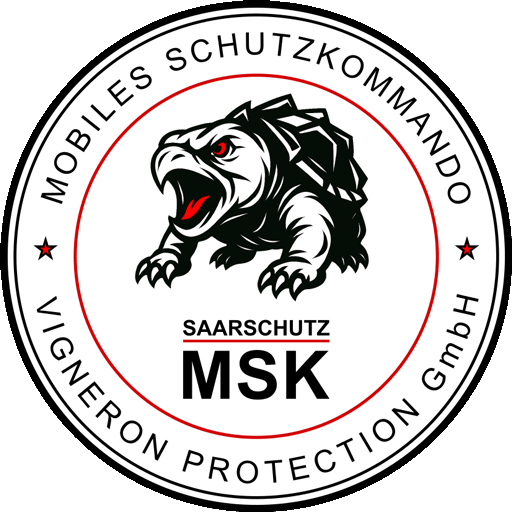 SAARSCHUTZ Logo MSK | Mobiles Schutzkommando Personenschutz Sicherheitstransporte Deutschland